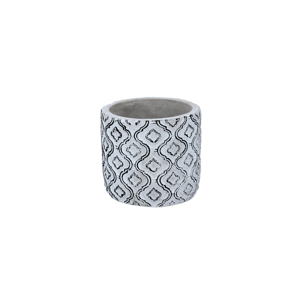 Cementový obal na kvetináč 12,5 x 12,5 x 12 cm šedý *1404