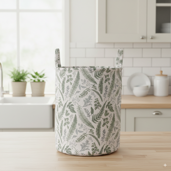 COS DE RÂNDURI/ JUCI 34 x 46 CM ROTUND FRUNZE DIM. M *4960
