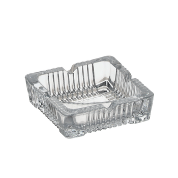 SQUARE GLASS ASHTRAY