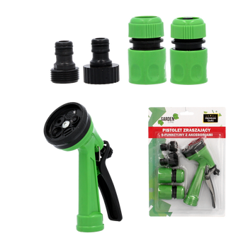 PISTOL DE IRIGARE 5-FUNCȚIONAL CU ACCESORII ambalaj=12 buc *4561