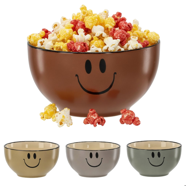 CERAMIC BOWL 550 ML "SMILE" PACK=4PCS