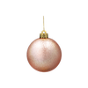 SET OF 36 BAUBLES 6 CM OLIVE/COPPER/GRAPHITE MIX DESIGNS