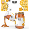 SET 100 ETICHETE MIERE NECTAR DE LIPĂ 154 x 60 MM *8207