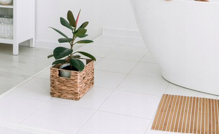 BAMBOO BATH MAT "HAITI" 50X80CM