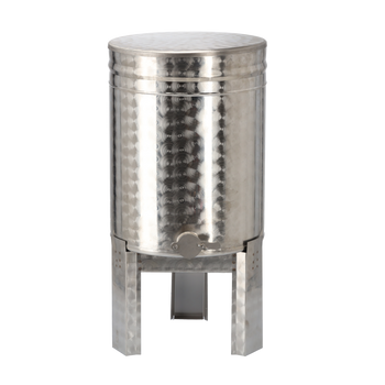 ODSTOJNIK 63 L NA STOJAKU Z ZAWOREM NIERDZEWNYM I POKRYWĄ*1406