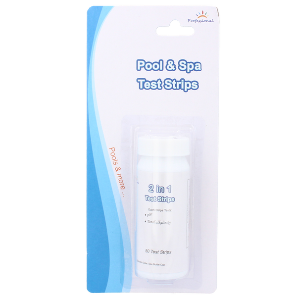 2 IN 1 WATER TEST STRIPS (50 STRIPS):PH, TOTAL ALKALINITY