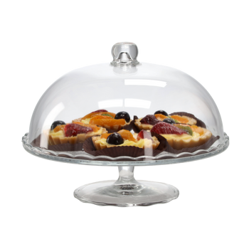 PLATOU CU CAPAC DIN STICLĂ FI 29 cm ÎNĂL. 21 cm*8041