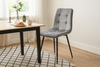 KRZESŁO NOWOCZESNE WELUROWE SZARE *2937