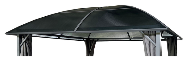 ALTANA PAWILON OGRODOWY Z ZASŁONAMI BOCZNYMI - SZARY 3 x 3 M