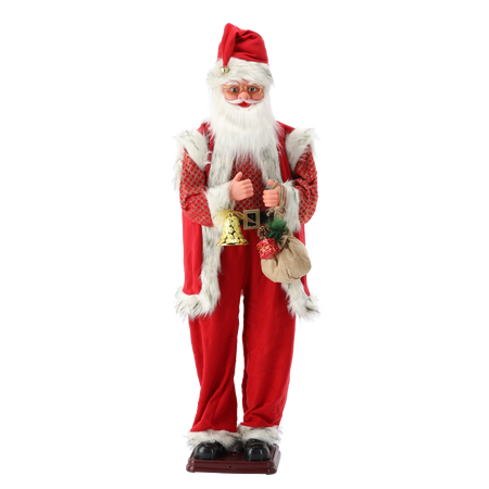 MOVING AND SINGING SANTA 150 CM