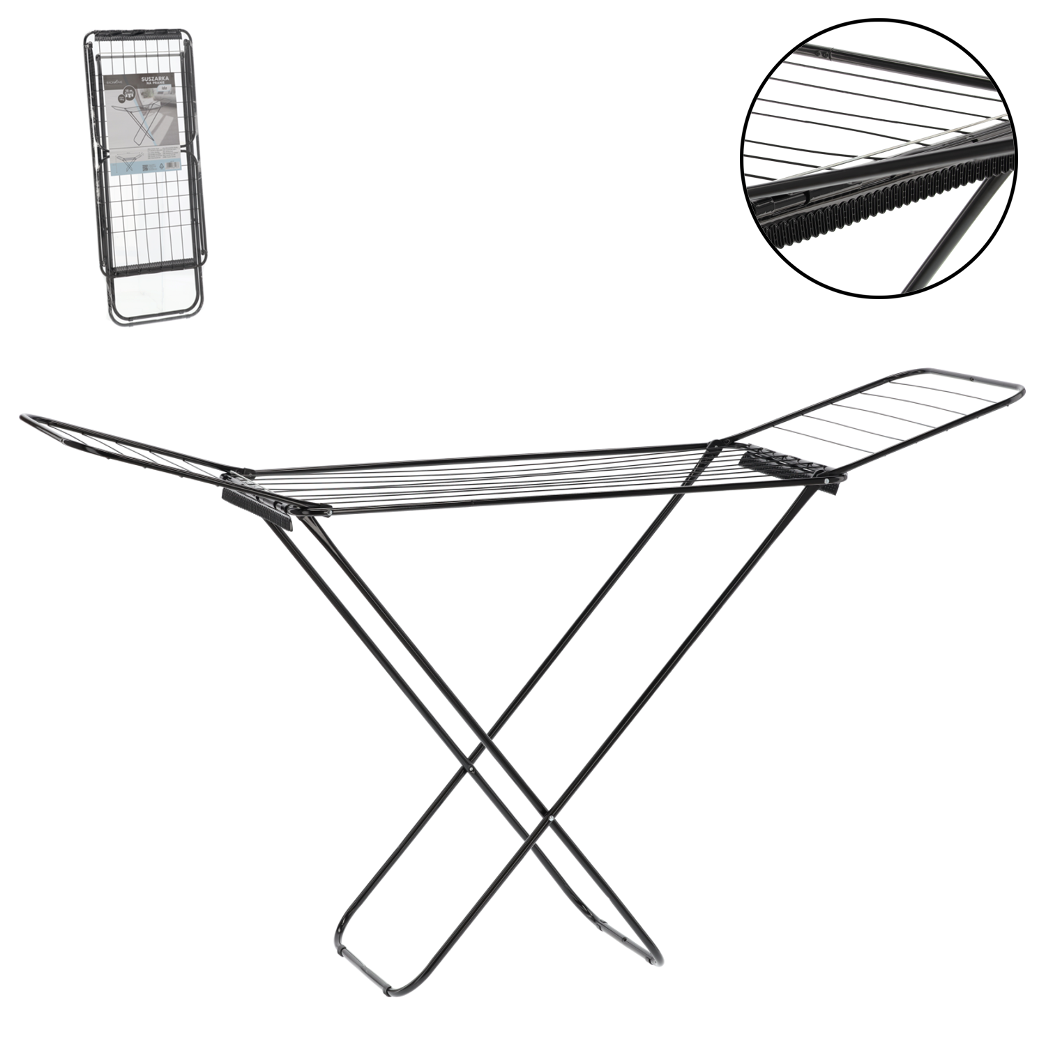 Сушилка Для Белья Ida С Двумя Вешалками Для Носков 180 x 55 x 102 См