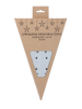 PAPER DECORATIVE STAR 60 CM GRAY WITH STARS