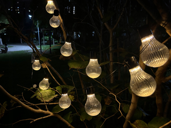 GIRLANDA SOLARNA OGRODOWA DŁ. 2 + 1,8 M STRIPES 10 LED CIEPŁY BIAŁY *3613