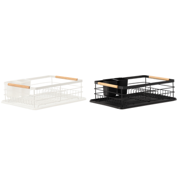 Suport pentru farfurii 39 x 28 x 12,5 cm mix 2 culori alb/negru *9035