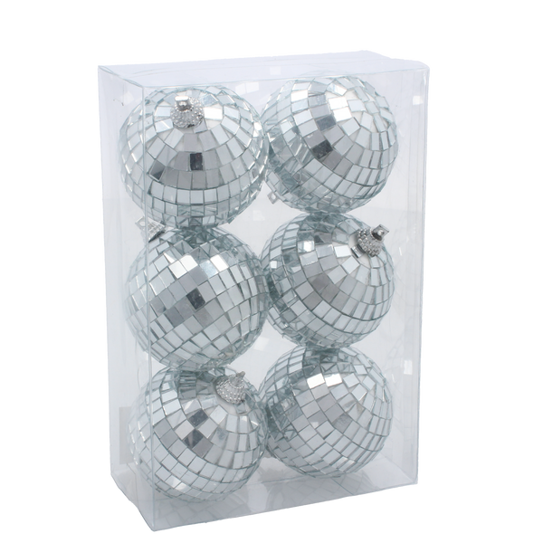 Set de 6 bile disco 6 cm *5522