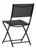 SET DE MOBILIER PENTRU BALKON - MASA ROTUNDĂ + 2 ȘEZLONGURI FOLDABLE - NEGRU *6643