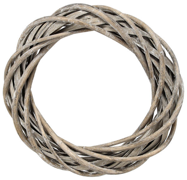 WIANEK WIKLINOWY 20 CM BIAŁY / SZARY *9340