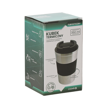 TERMOSKA 350 ML TURISTICKÁ S PROTIŠMYKOVÝM KRYTOM *4040