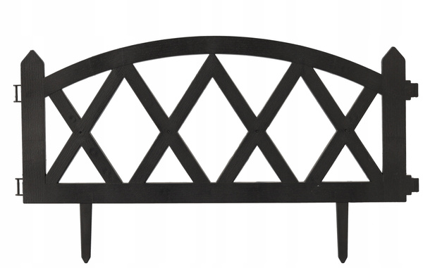 SET OF 4 GARDEN FENCE PANELS 59.5 x 32.5 CM