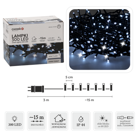 COLD WHITE LIGHTS LED 300L