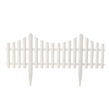 SET OF 4 GARDEN FENCE PANELS 60.5 x 32.5 CM