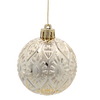 SET OF 66 ORNAMENTS 6 CM CHAMPAGNE/GRAY/WHITE