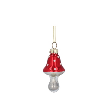 BOMBKA SZKLANA - MUCHOMORKI 3 x 5,9 CM opak=6szt *2331