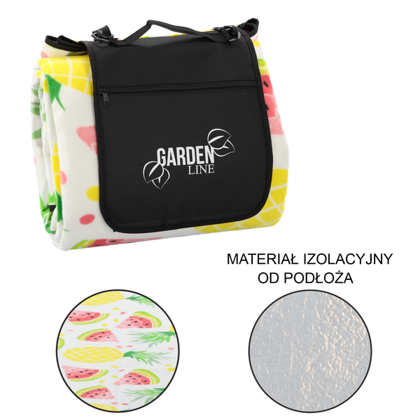 Pikniková deka 300x200 cm s izolací ovoce *5752