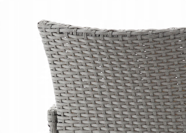 SET DE MOBILIER PENTRU GRĂDINĂ / 8 FOTOLII + MASĂ MARE / GRI *3661