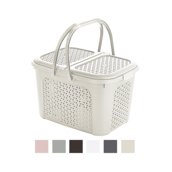 Coș de picnic din ratan 44x33x28CM *3124