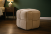 WOVEN CUBE POUF 40 X 40 X 40 CM GREY