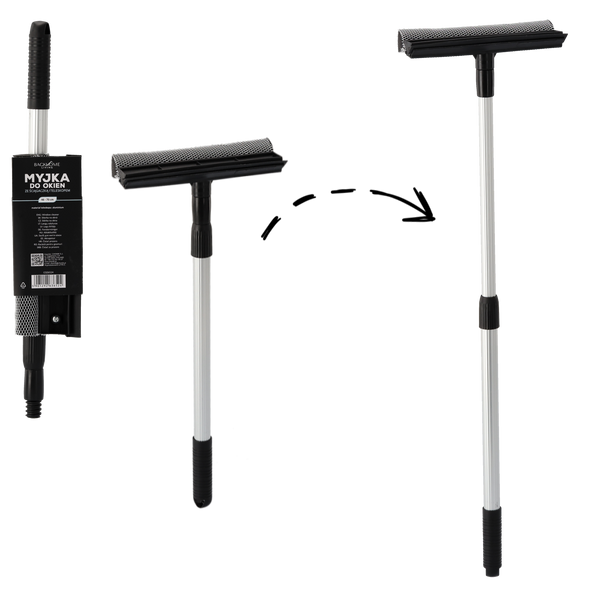 WINDOW CLEANER WITH ALUMINUM SQUEEGEE TELESCOPIC 46CM-70CM *6524