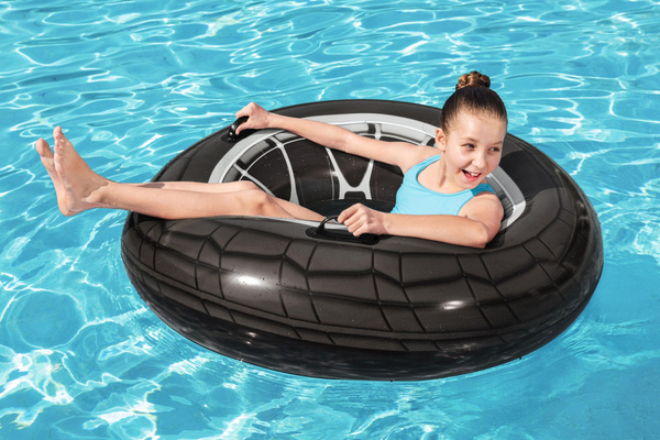INFLATABLE BEACH RING 119 CM TIRE *6936