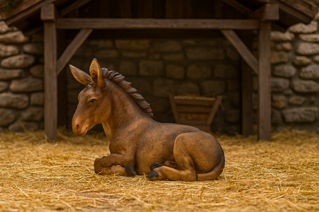 FIGURA CÂRLAN 17 x 34 x 24 CM (76.2 CM) polirezină *2726
