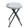 FOLDING CAMPING STOOL DIA32 X H44 CM WHITE