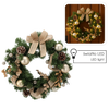 Coroană de Crăciun 15 LED 40 CM AURIE *0301