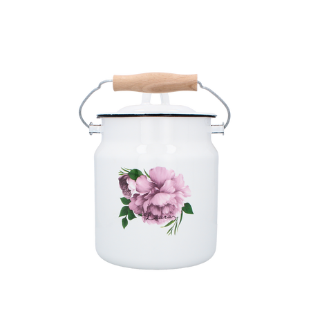 KANYKA EMALIOVANÁ 3,3 L 16 CM BIELA PIVONKA LAURA Z/P *2691