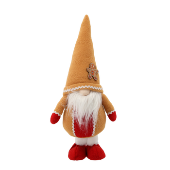 FIGURINE OF THE NATIVITY - CHRISTMAS GNOME ORANGE STANDING 21 X 13 X 49 CM