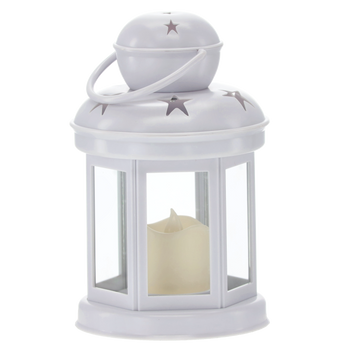 LAMPION S LED KARTOU 10 x 10 x 19 CM MIX BARV disp=12ks *3843