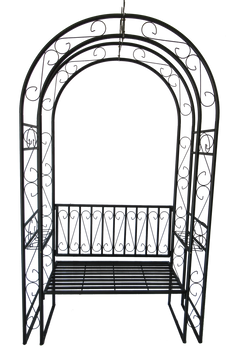 PERGOLA DE GRĂDINĂ CU BANCĂ 130 x 48 x 238 CM *9512