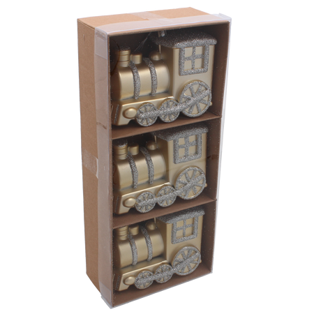 KPL. 3 DECORAȚIUNI DE BRAD - CIUCHCIA 10 CM ambalaj=12kpl *7359