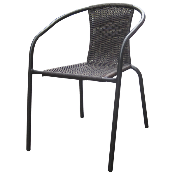 ZÁHRADNÉ KRESLO tmavohnedé /do setu 2 kresiel + stôl/ 52 x 60 x 72 cm *2255