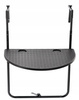 HANGING BALCONY FOLDING TABLE 60 x 64 x 73-78.5 -83.5 BLACK *1022