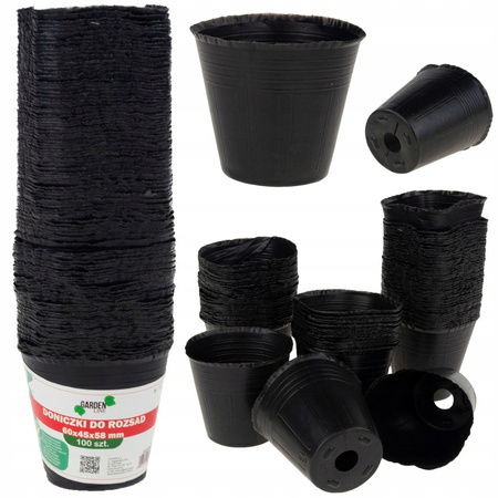 SADA 100KS KVĚTINÁČŮ NA VYSÉVÁNÍ 6 x 5,8 CM balení=10ks *9430