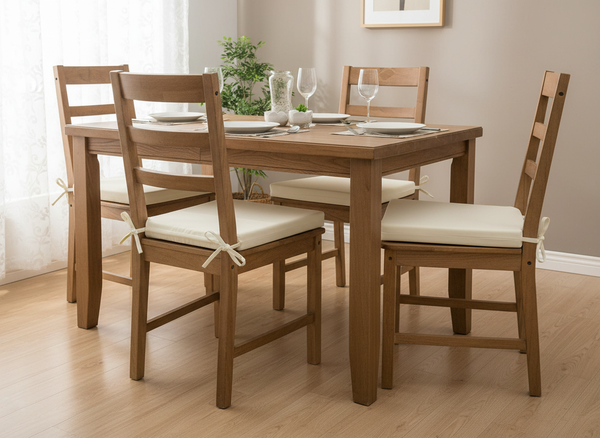 PODUSZKA NA KRZESŁO 40 x 40 x 5 CM BEŻOWA