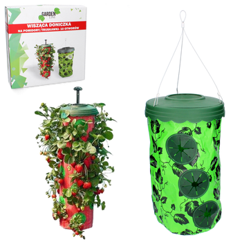 ZAVĚŠENÝ KVĚTINÁČ NA RAJČATA / JAHODY - 10 OTVORŮ *1886