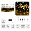 LED CLUSTER 400L TEPLÁ BIELA, DĹŽKA 3 + 4 M VNÚTORNÉ/EXTERIÉROVÉ *8141