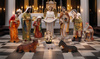 SET OF 11 CHRISTMAS FIGURINES 70 CM RESIN LIT