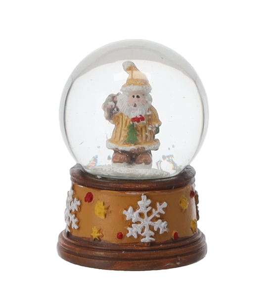 CHRISTMAS SNOWBALL - GINGERBREAD DECORATION 4.5 X 4.5 X 6.5 CM MIX OF PATTERNS disp=12pcs *5690