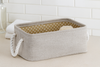ORGANIZATOR RECTANGULAR 22 x 32 x 14 CM BEIGE DIMENSIUNE S *4762